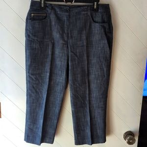 New Direction Crop Jeans. Size 10. Color Navy